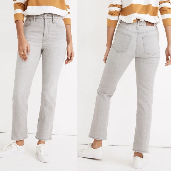 Madewell Denim - NWT Madewell Slim Demi-Boot Jeans in Dekalb Wash size 28 style mc513 gray